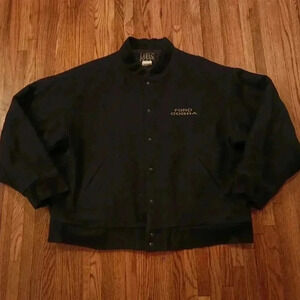Ford Mustang Cobra Mens Wool Bomber Jacket Size 2XL Lamasz Sport